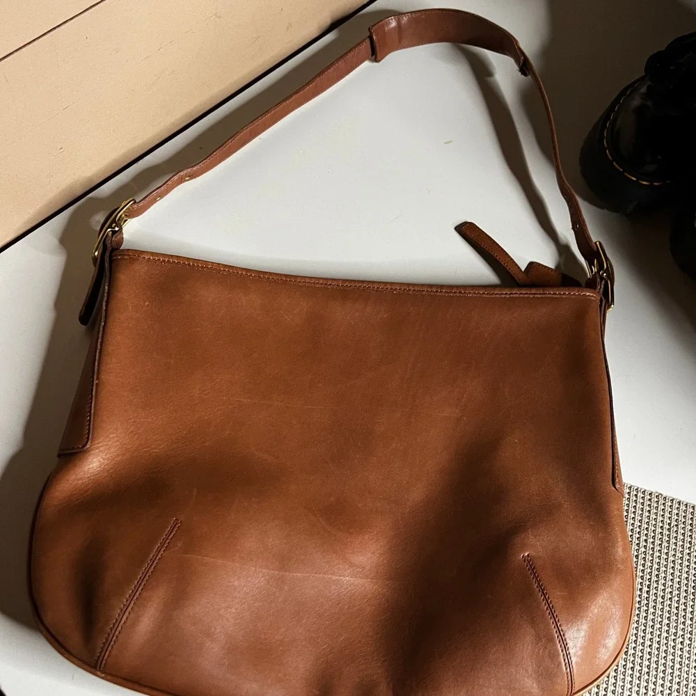 Vintage Coach Legacy Slim Ergo Hobo Bag Tan Leather Shoulder Bag